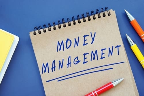 Financial concept about Money Management with sign on the piece of paper.