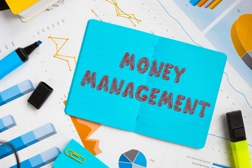 Money Management sign on the page.