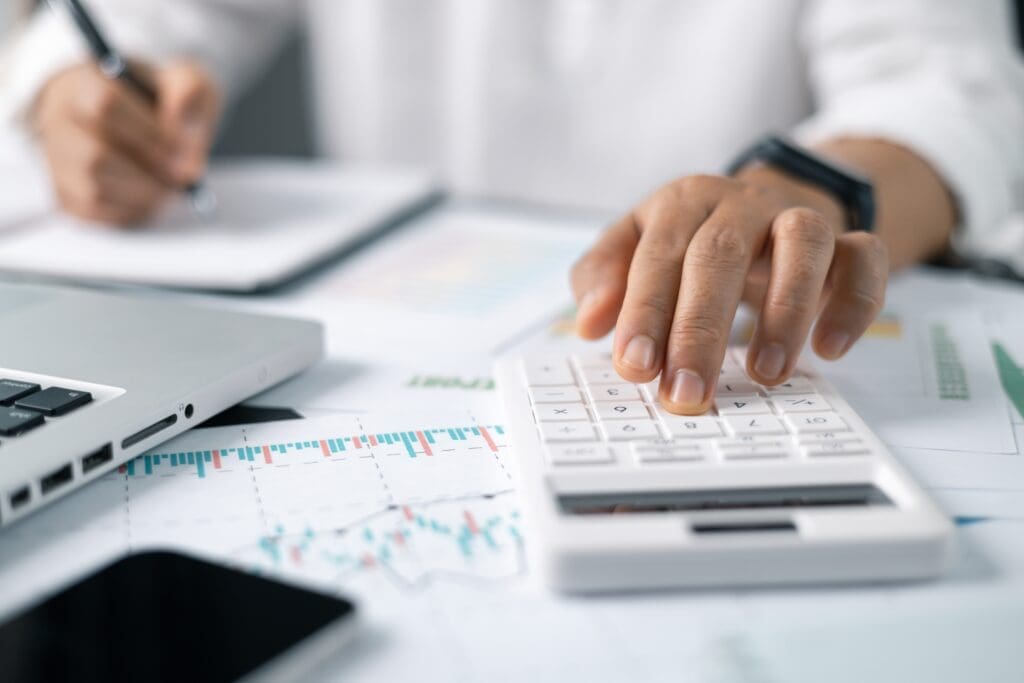 Business financing accounting banking concept. 