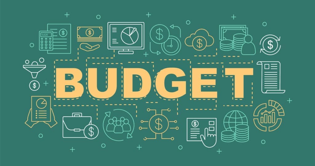 Budget word concepts banner. 
